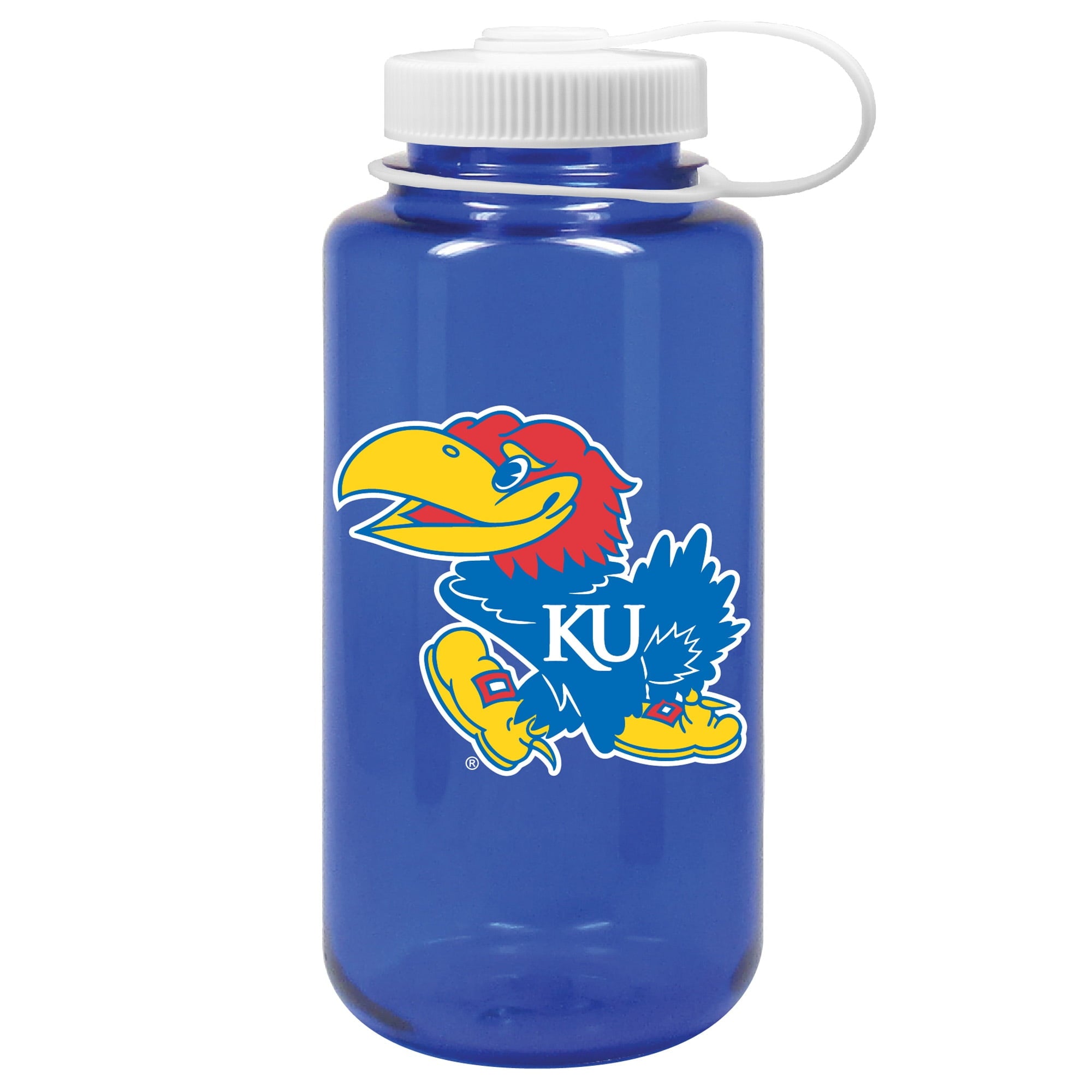 Royal Kansas Jayhawks 32oz. Nalgene Sustainable Wide Mouth Water Bottle C172U