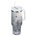 30 oz Insulated Stainless Steel Tumbler Double Wall Stainless Steel Tumbler with 2-Way Drinking Snowy Winter Landscape C557K