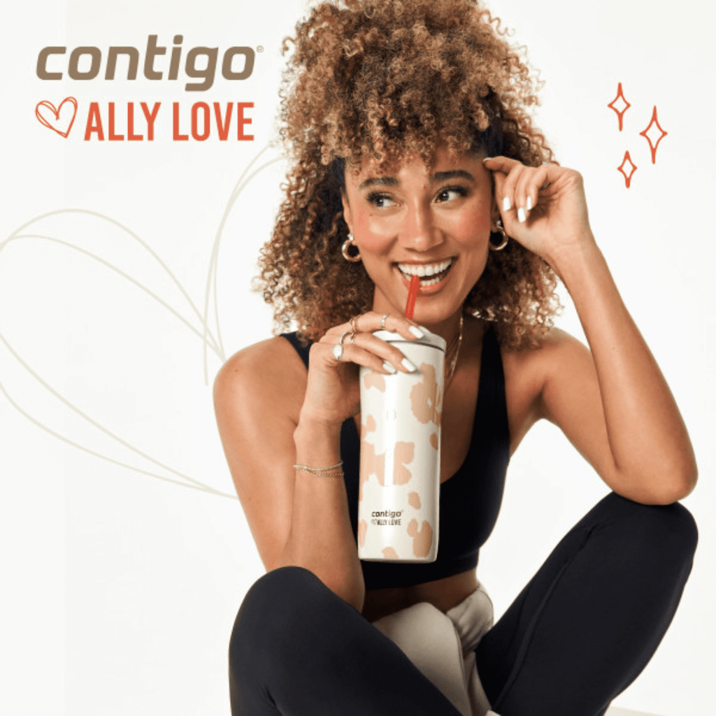 Contigo x Ally Love Streeterville 2.0 Stainless Steel Tumbler with Straw, 24 oz, Stellar Jay C112S
