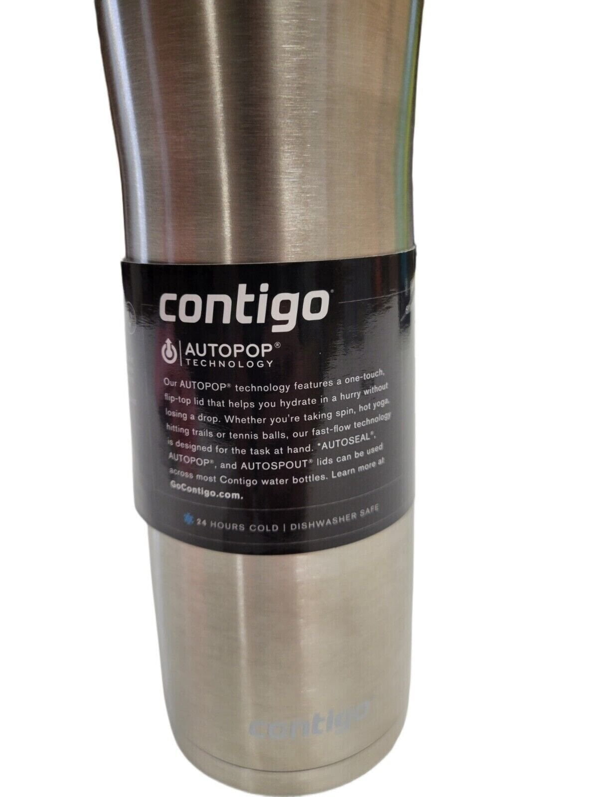 Contigo 20 oz. Jackson Chill 2.0 Water Bottle - Stainless Steel w/Licorice C059T