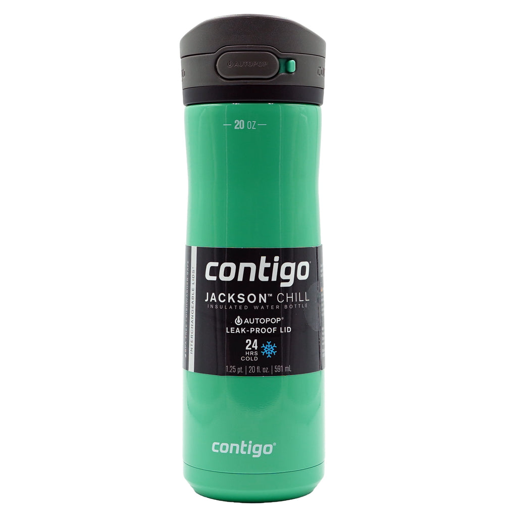 Contigo 20 oz. Jackson Chill 2.0 Water Bottle - Stainless Steel w/Licorice C059T