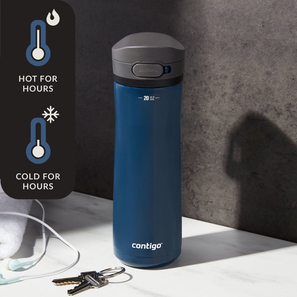 Contigo 20 oz. Jackson Chill 2.0 Water Bottle - Stainless Steel w/Licorice C059T