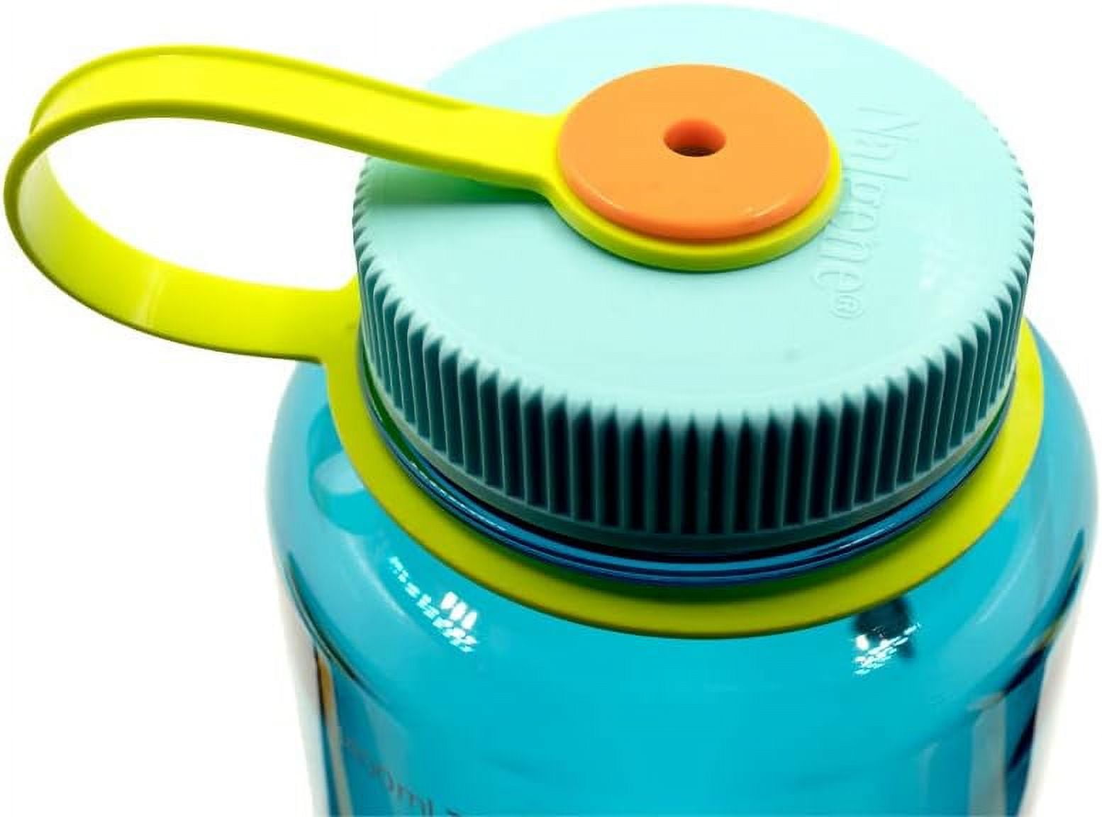 Nalgene Sustain Tritan BPA-Free Water Bottle Made with Material Derived from 50% Plastic Waste (using ISCC certified mass balance), 48 OZ, Wide Mouth, Blue C147M