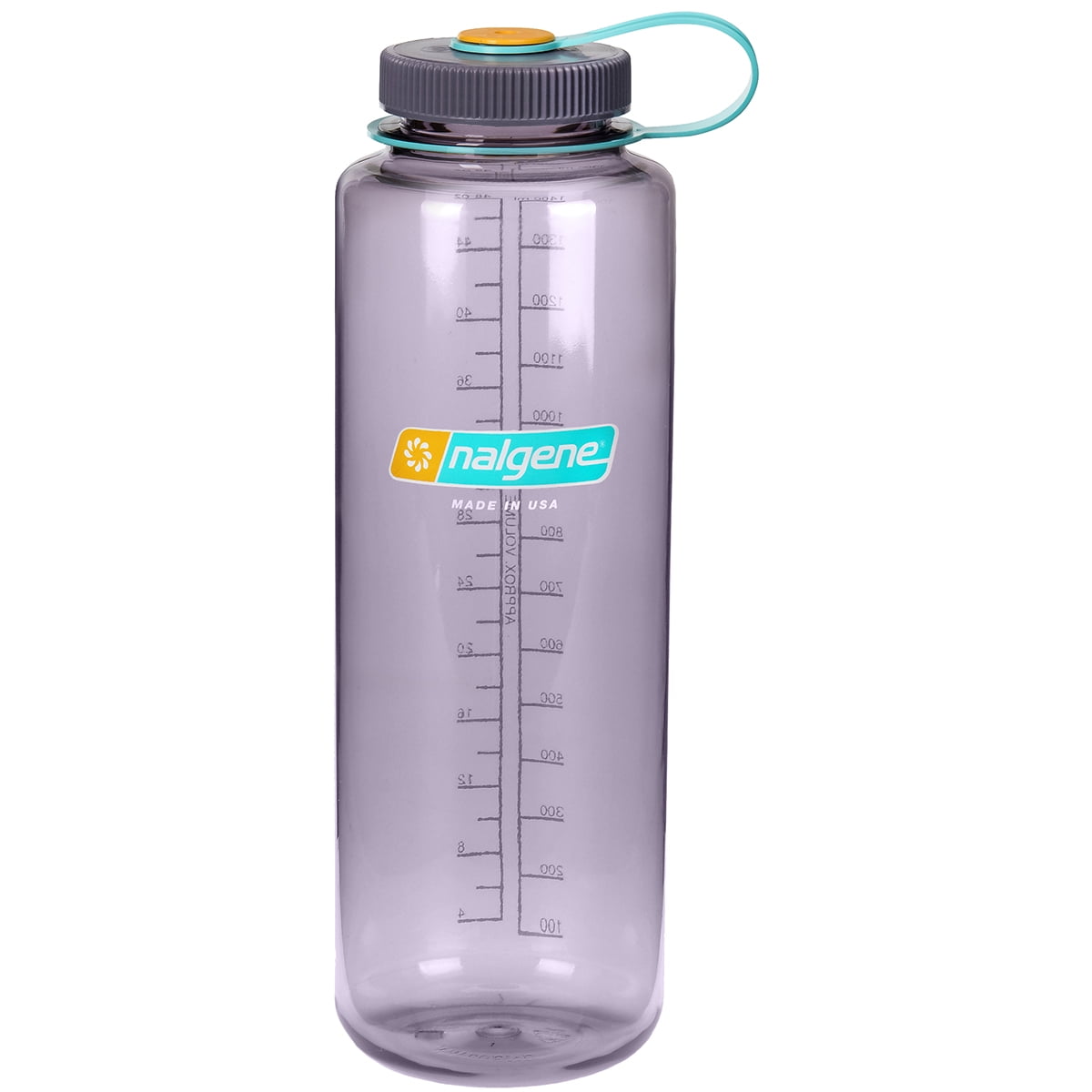 Nalgene Sustain Tritan BPA-Free Water Bottle Made with Material Derived from 50% Plastic Waste (using ISCC certified mass balance), 48 OZ, Wide Mouth, Blue C147M