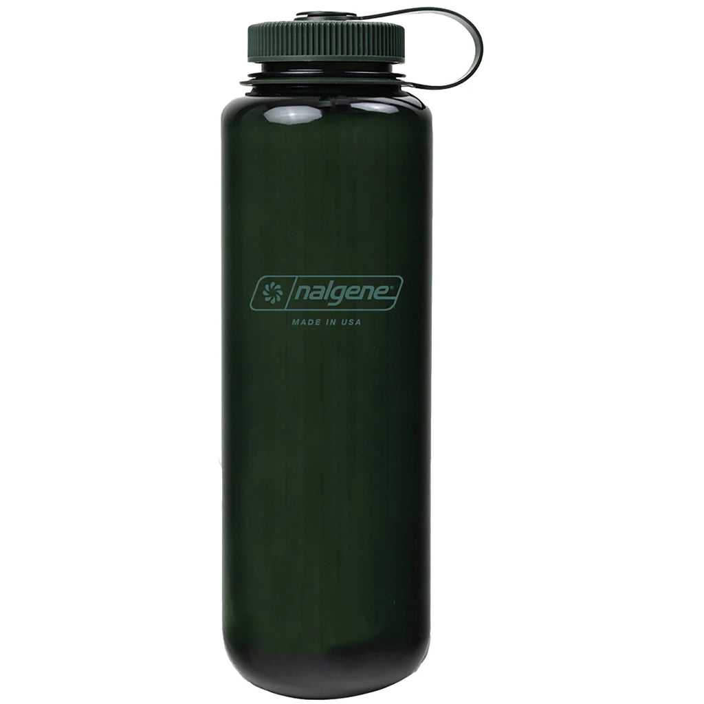 Nalgene Sustain Tritan BPA-Free Water Bottle Made with Material Derived from 50% Plastic Waste (using ISCC certified mass balance), 48 OZ, Wide Mouth, Blue C147M