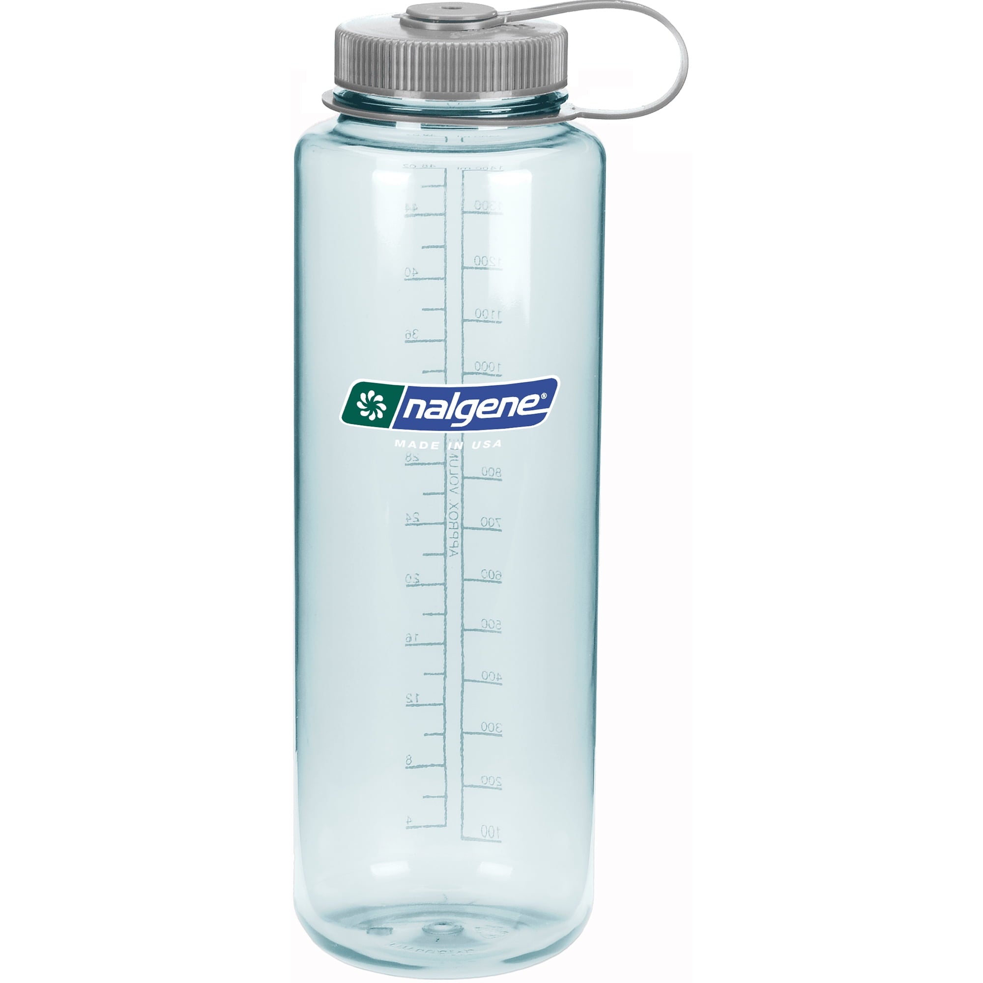 Nalgene Sustain Tritan BPA-Free Water Bottle Made with Material Derived from 50% Plastic Waste (using ISCC certified mass balance), 48 OZ, Wide Mouth, Blue C147M