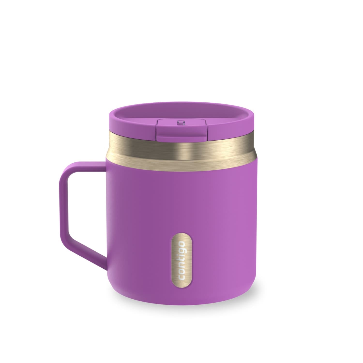 Contigo SnapSeal Leakproof Stainless Steel Reusable Travel Tumbler,Black/Bronze, 14 oz C027Q