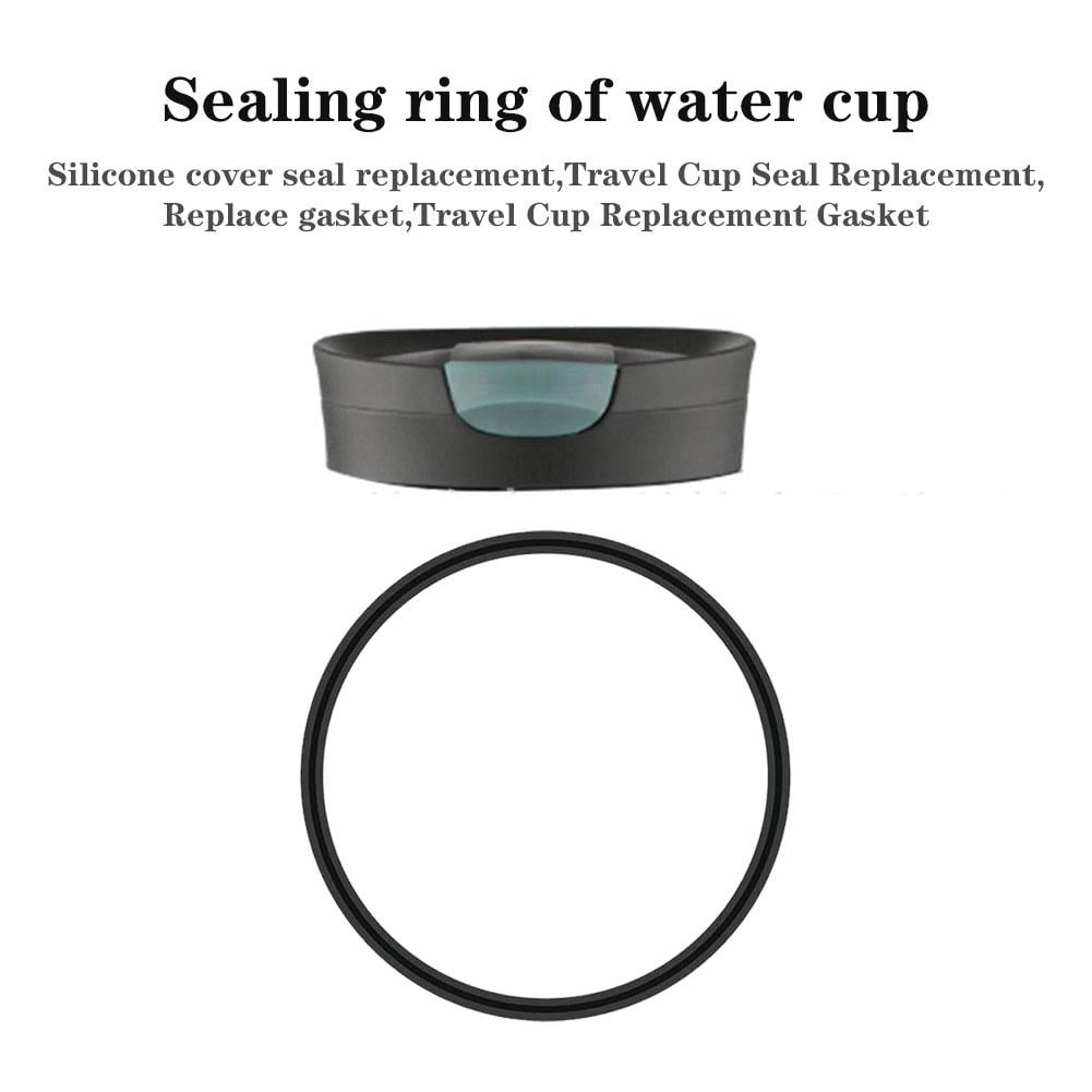 6 Pcs Replacement Rubber Lid Seals Compatible with 16 &amp; 20 oz Contigo Snapseal Byron Travel Mug , Leak-Proof Rubber Seals Lid Gaskets Replacement for Contigo Mugs (Black) C131M