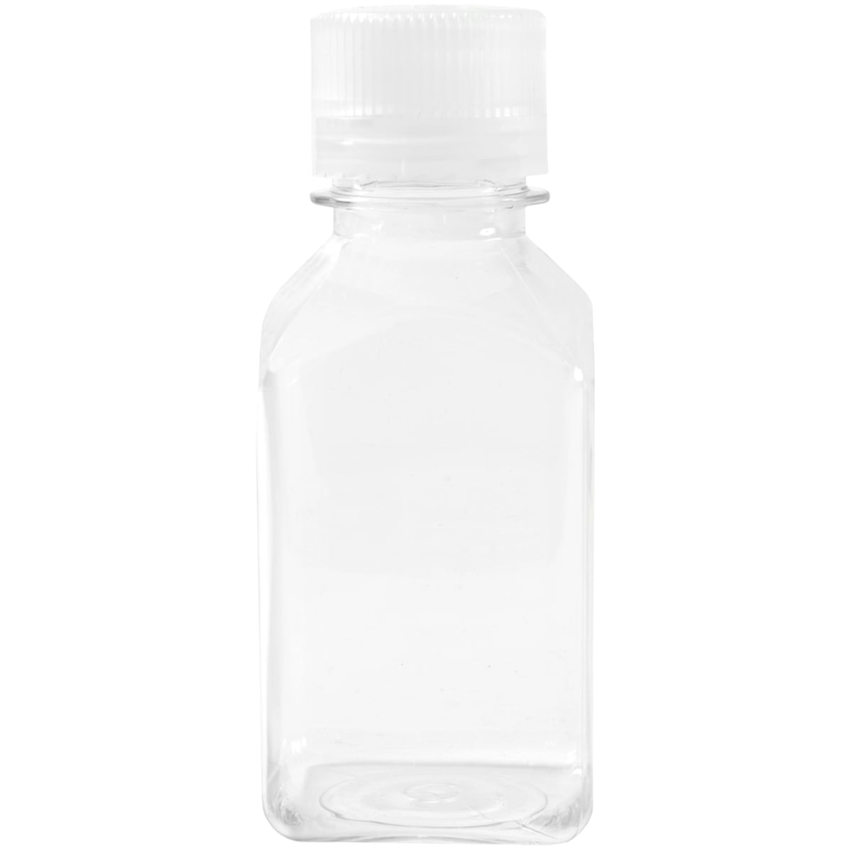 Nalgene Transparent Lexan Polycarbonate Square Storage Bottle - 8 oz. - Clear C184P