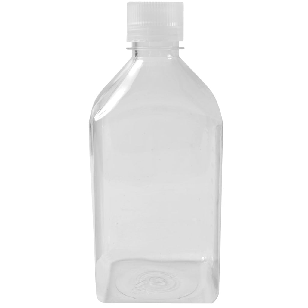 Nalgene Transparent Lexan Polycarbonate Square Storage Bottle - 8 oz. - Clear C184P