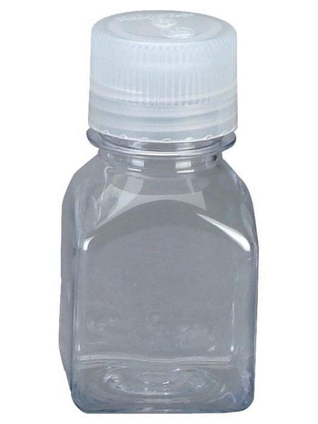 Nalgene Transparent Lexan Polycarbonate Square Storage Bottle - 8 oz. - Clear C184P
