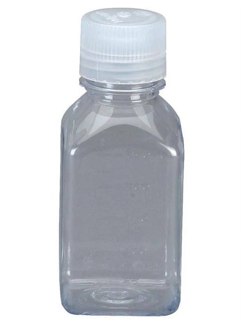 Nalgene Transparent Lexan Polycarbonate Square Storage Bottle - 8 oz. - Clear C184P