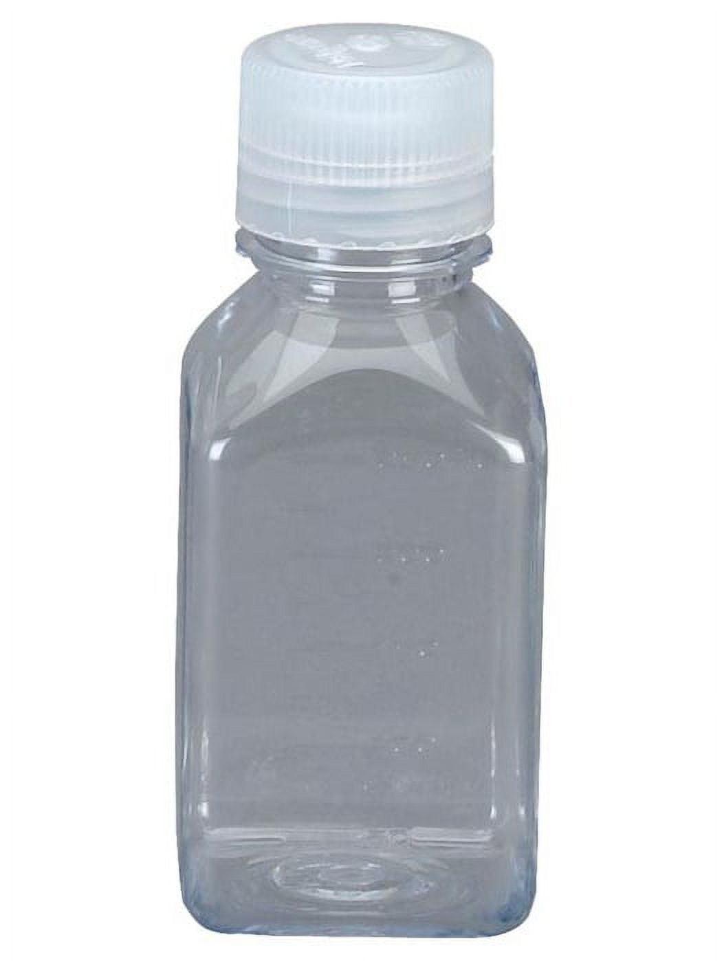Nalgene Transparent Lexan Polycarbonate Square Storage Bottle - 8 oz. - Clear C184P