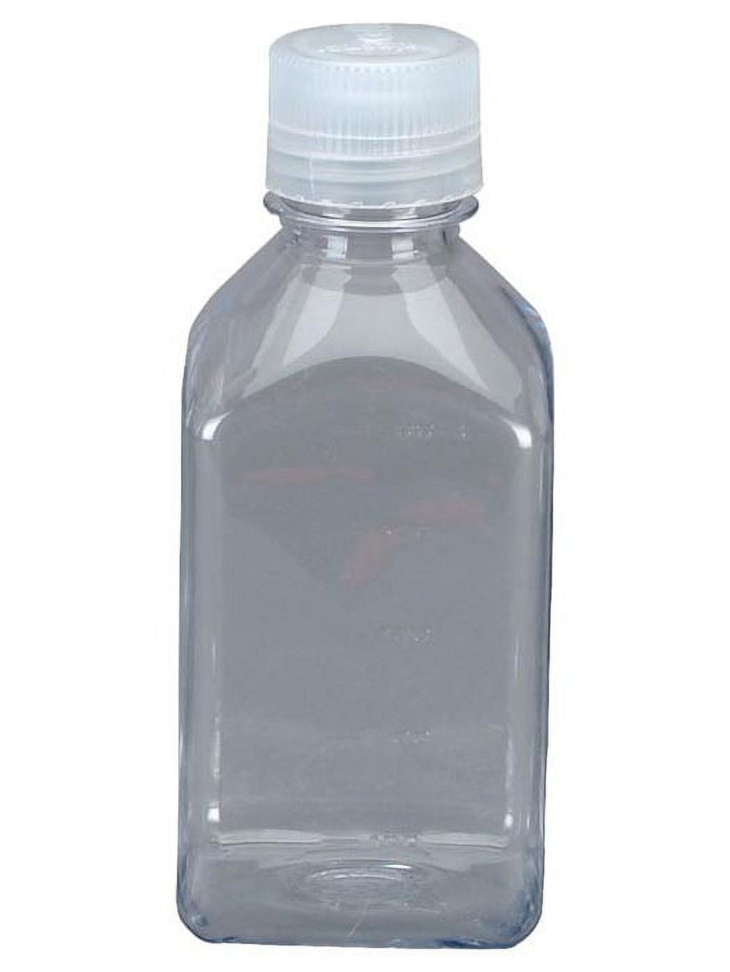 Nalgene Transparent Lexan Polycarbonate Square Storage Bottle - 8 oz. - Clear C184P