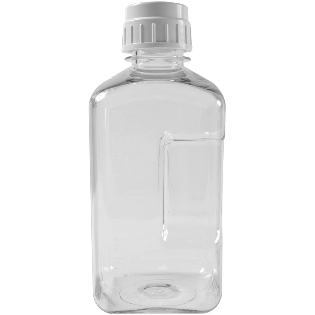 Nalgene Transparent Lexan Polycarbonate Square Storage Bottle - 8 oz. - Clear C184P
