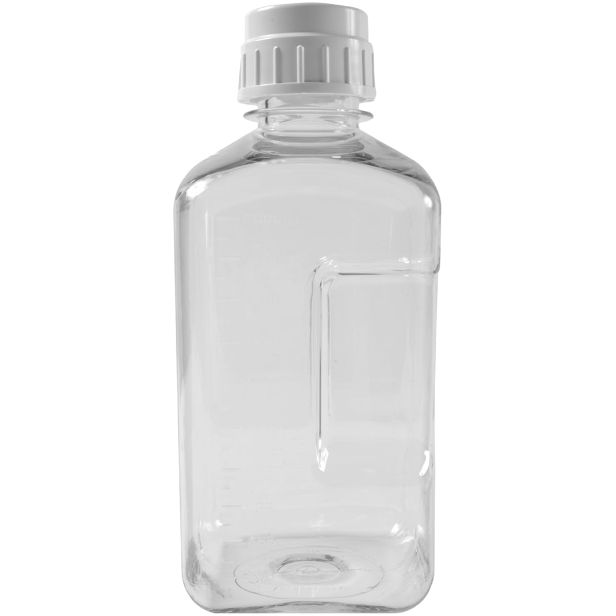 Nalgene Transparent Lexan Polycarbonate Square Storage Bottle - 8 oz. - Clear C184P