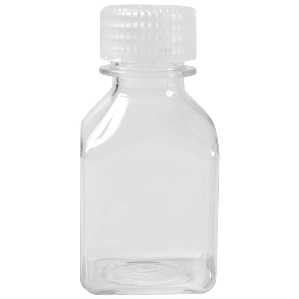 Nalgene Transparent Lexan Polycarbonate Square Storage Bottle - 8 oz. - Clear C184P