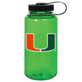 Green Miami Hurricanes 32oz. Nalgene Sustainable Wide Mouth Water Bottle C159D