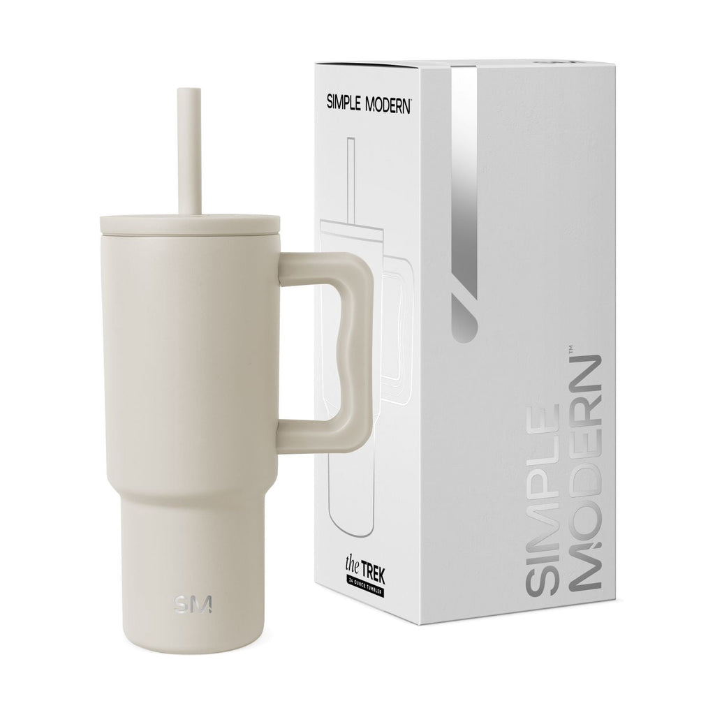 Simple Modern 24oz Trek Tumbler with handle and Silicone Straw Lid | Asteroid C411B
