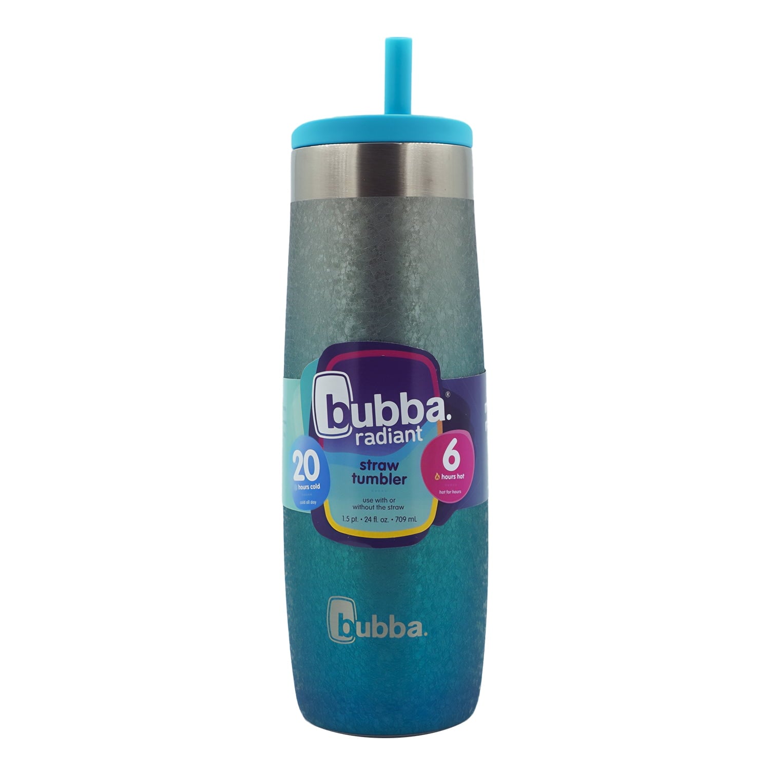 Bubba 24 oz. Radiant Stainless Steel Straw Tumbler - Scuba Crystalized Ombre C115X