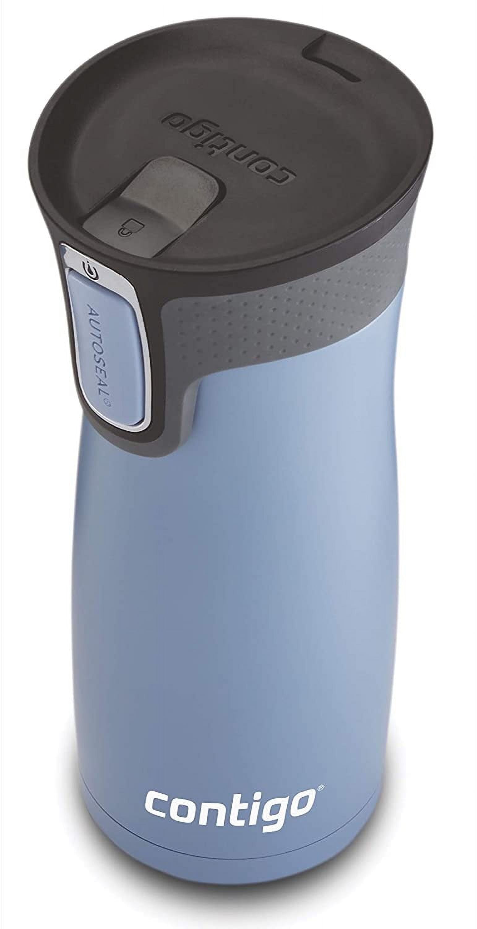 Contigo AUTOSEAL West Loop 2.0 Travel Mug, 16 oz., Stainless Steel with Black Button C098V