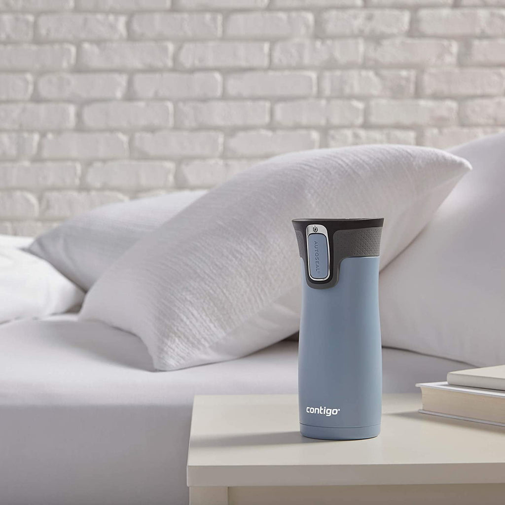 Contigo AUTOSEAL West Loop 2.0 Travel Mug, 16 oz., Stainless Steel with Black Button C098V