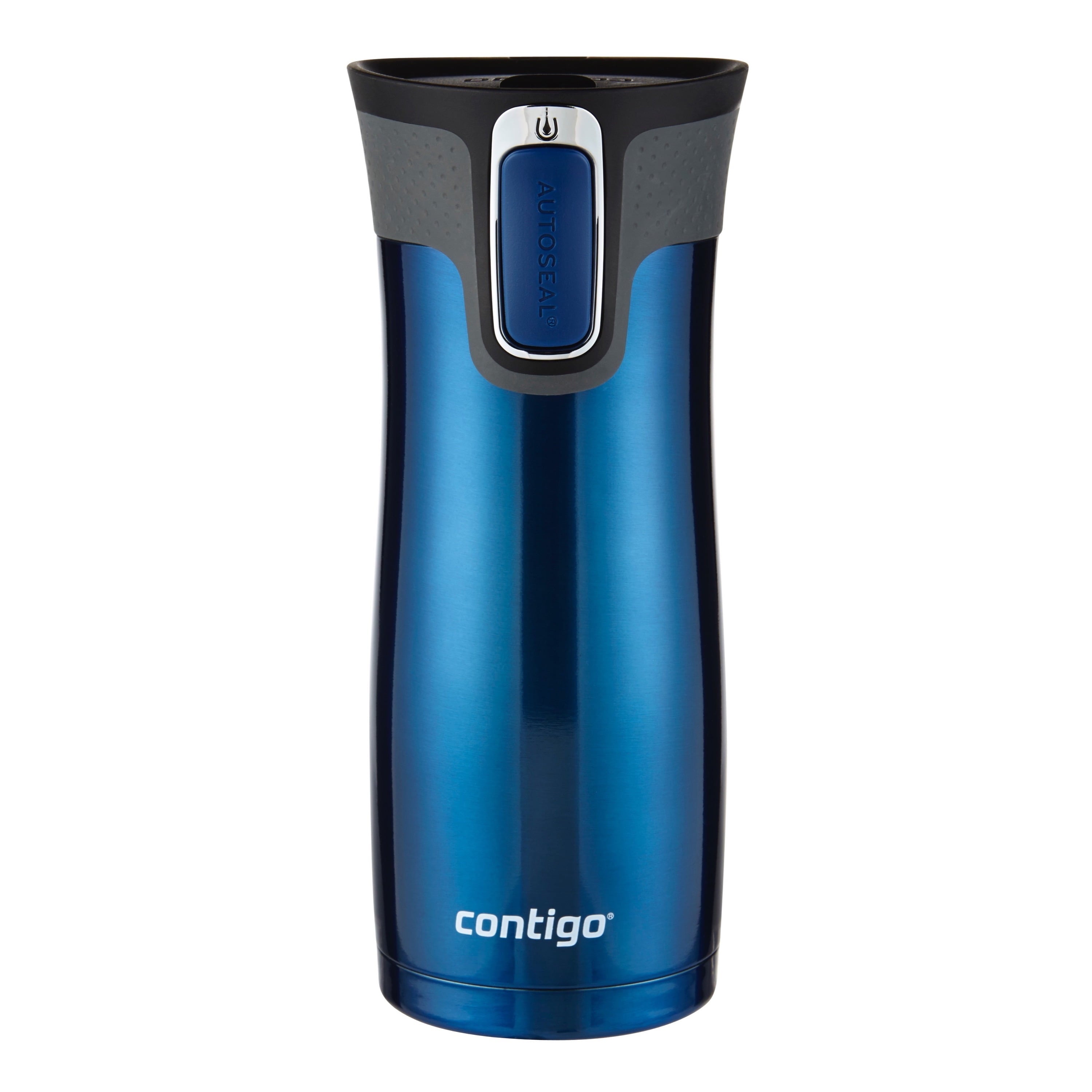 Contigo AUTOSEAL West Loop 2.0 Travel Mug, 16 oz., Stainless Steel with Black Button C098V