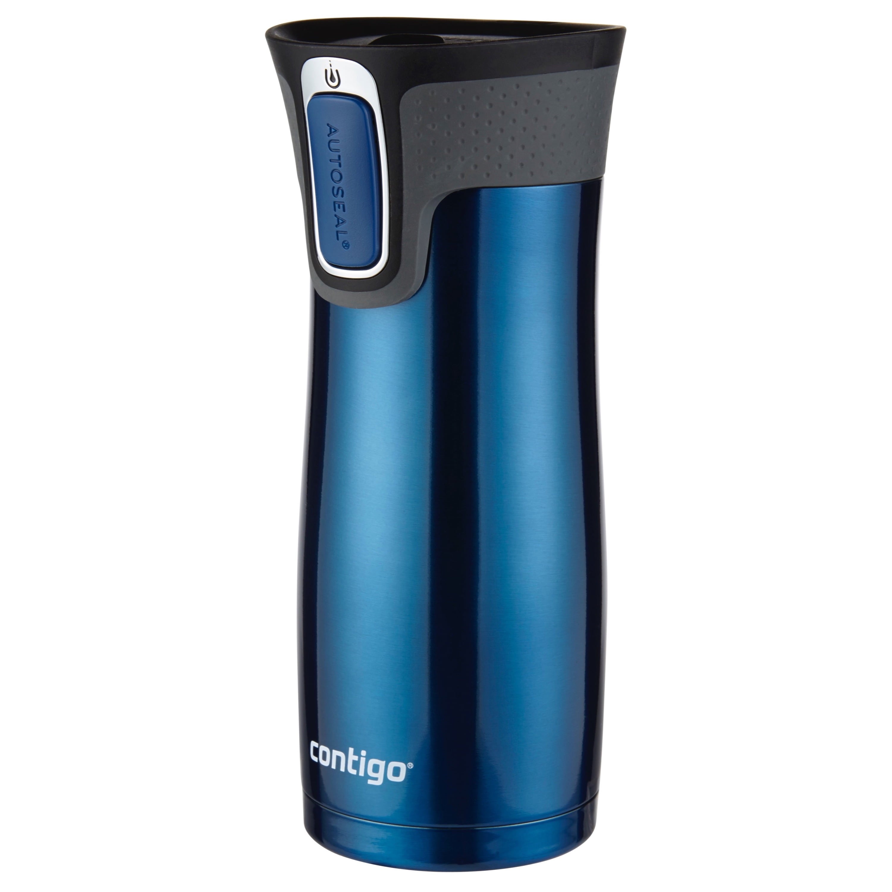 Contigo AUTOSEAL West Loop 2.0 Travel Mug, 16 oz., Stainless Steel with Black Button C098V