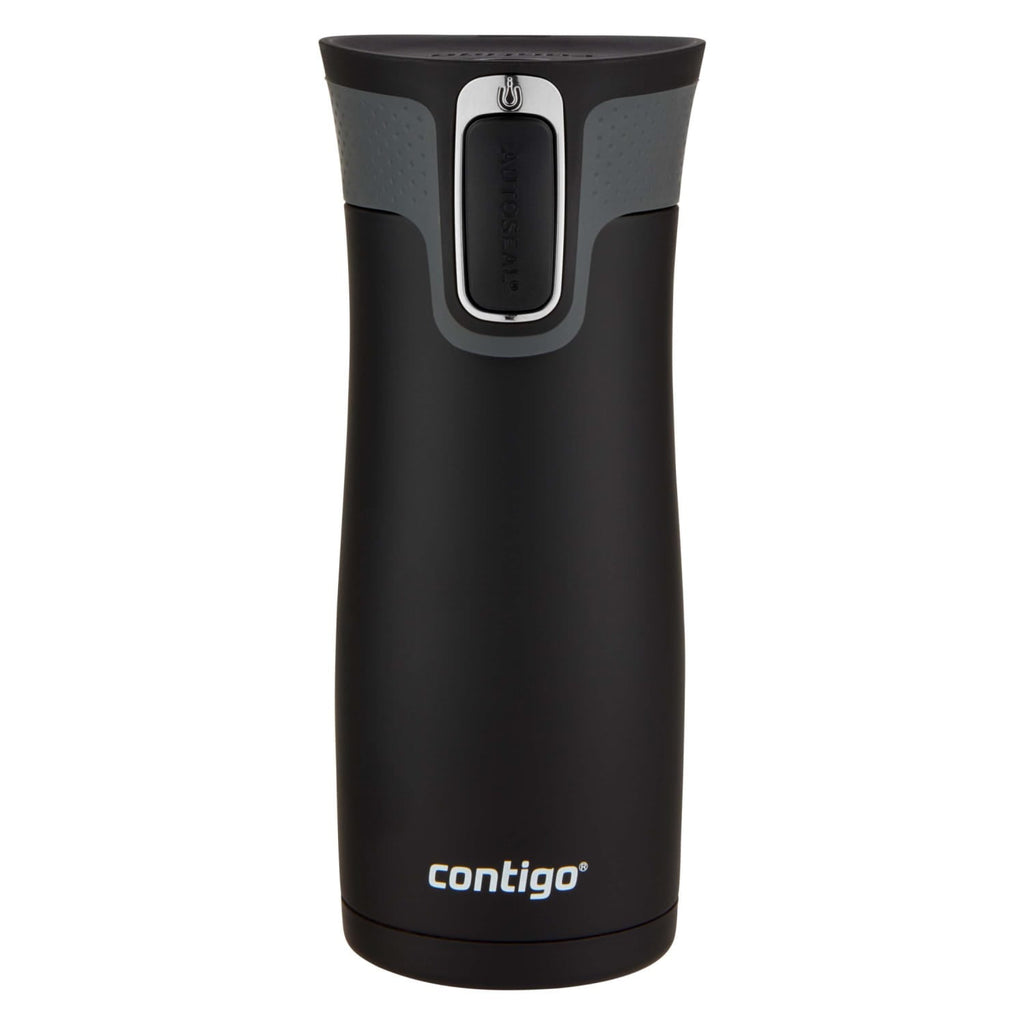 Contigo AUTOSEAL West Loop 2.0 Travel Mug, 16 oz., Stainless Steel with Black Button C098V