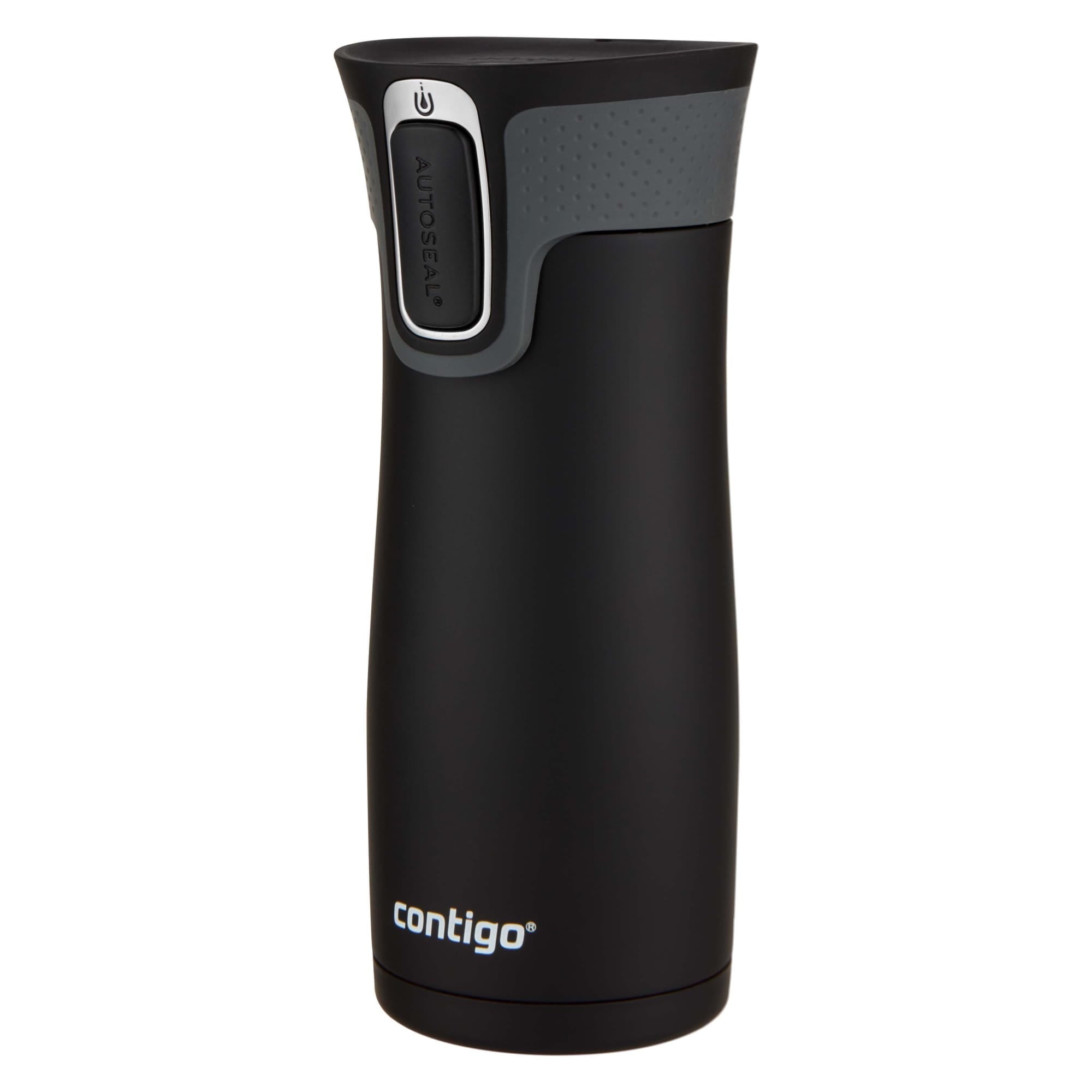 Contigo AUTOSEAL West Loop 2.0 Travel Mug, 16 oz., Stainless Steel with Black Button C098V