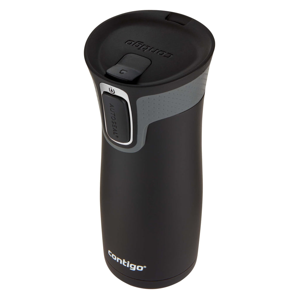 Contigo AUTOSEAL West Loop 2.0 Travel Mug, 16 oz., Stainless Steel with Black Button C098V