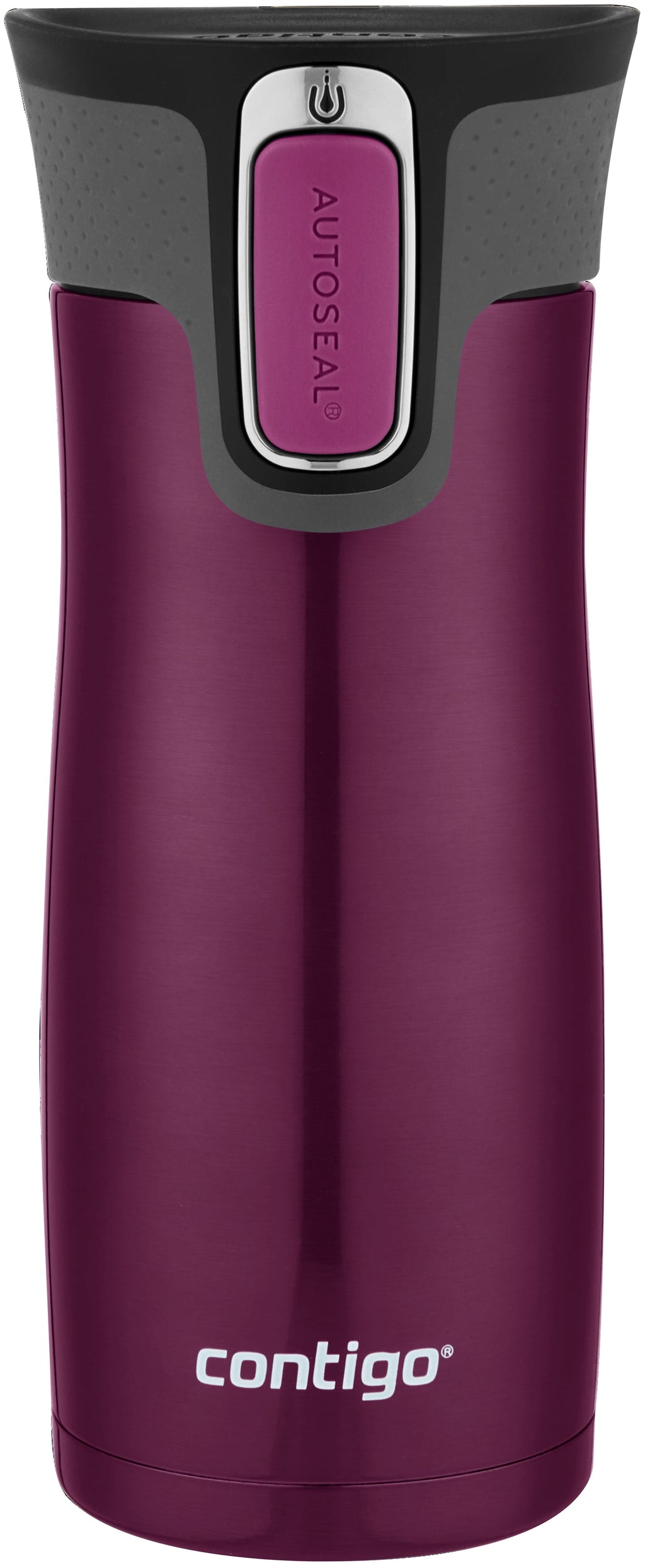 Contigo AUTOSEAL West Loop 2.0 Travel Mug, 16 oz., Stainless Steel with Black Button C098V