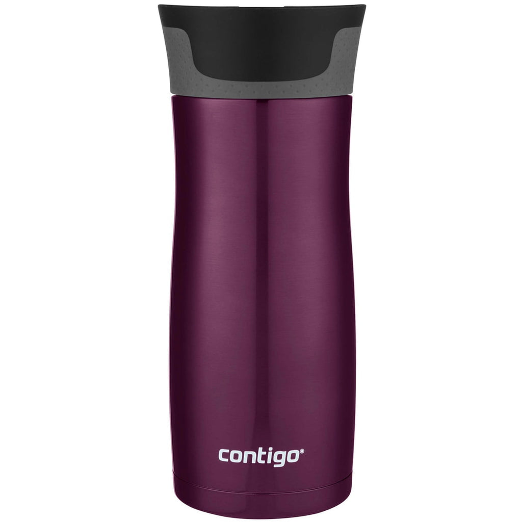 Contigo AUTOSEAL West Loop 2.0 Travel Mug, 16 oz., Stainless Steel with Black Button C098V