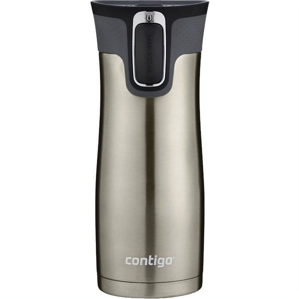 Contigo AUTOSEAL West Loop 2.0 Travel Mug, 16 oz., Stainless Steel with Black Button C098V