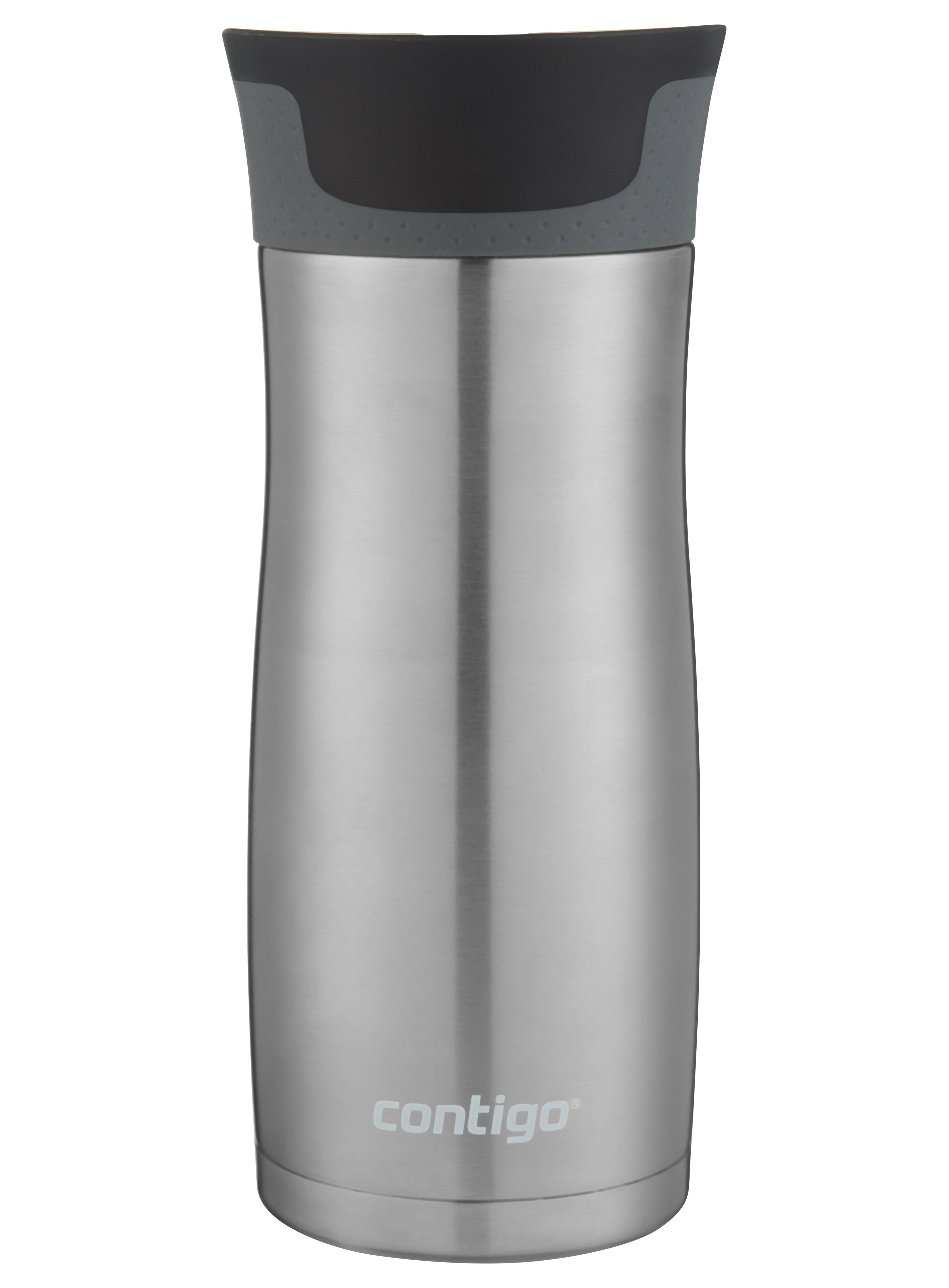 Contigo AUTOSEAL West Loop 2.0 Travel Mug, 16 oz., Stainless Steel with Black Button C098V