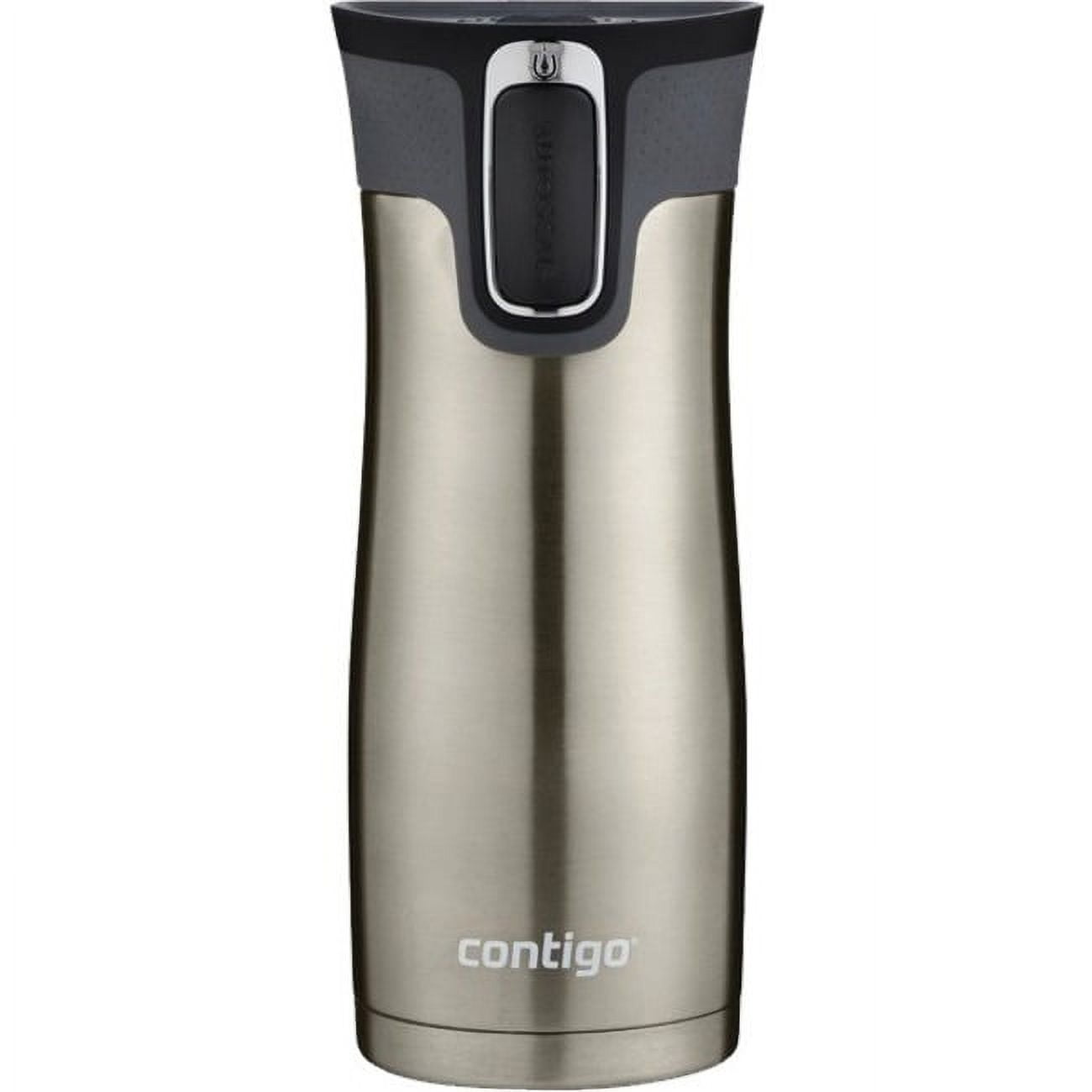 Contigo AUTOSEAL West Loop 2.0 Travel Mug, 16 oz., Stainless Steel with Black Button C098V