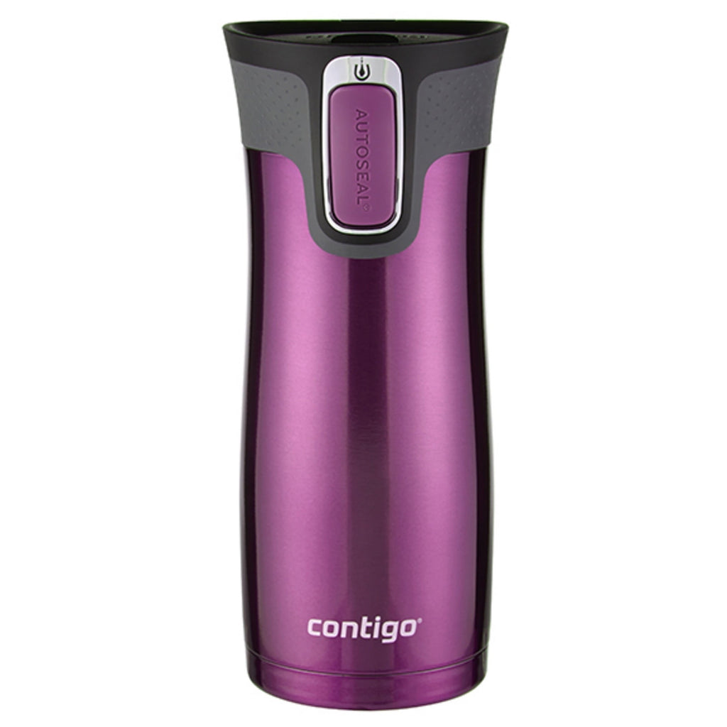 Contigo AUTOSEAL West Loop 2.0 Travel Mug, 16 oz., Stainless Steel with Black Button C098V