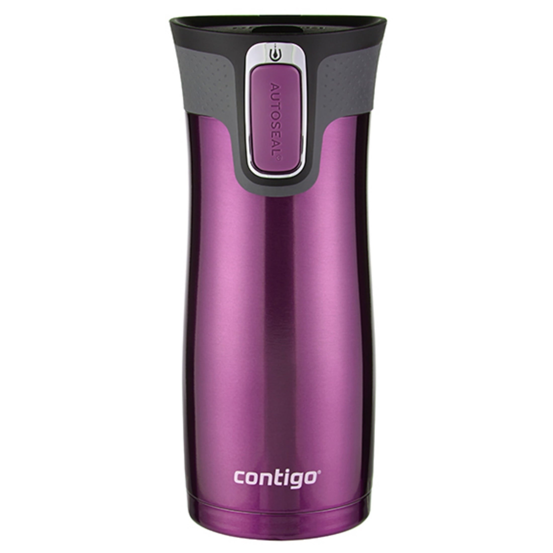 Contigo AUTOSEAL West Loop 2.0 Travel Mug, 16 oz., Stainless Steel with Black Button C098V