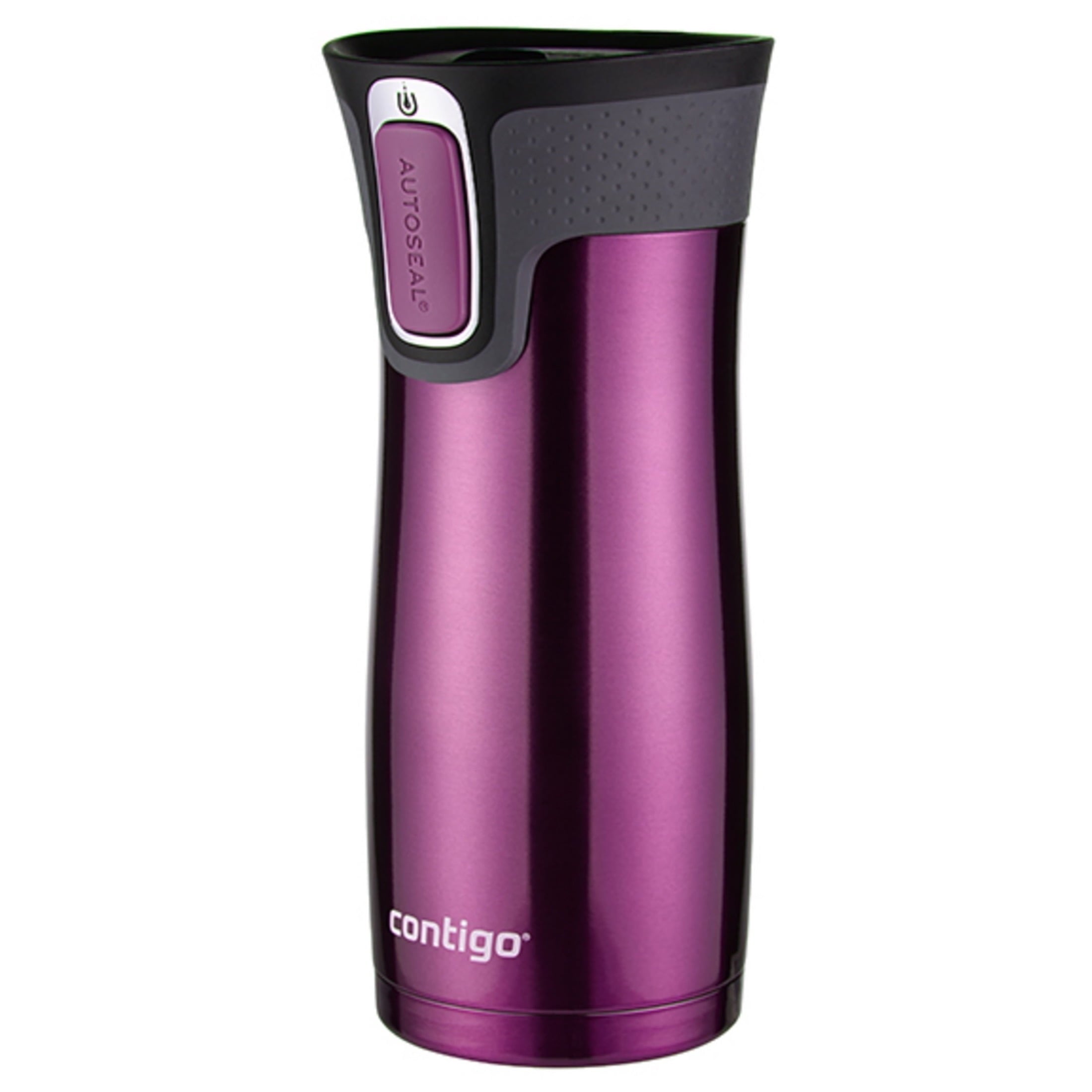 Contigo AUTOSEAL West Loop 2.0 Travel Mug, 16 oz., Stainless Steel with Black Button C098V