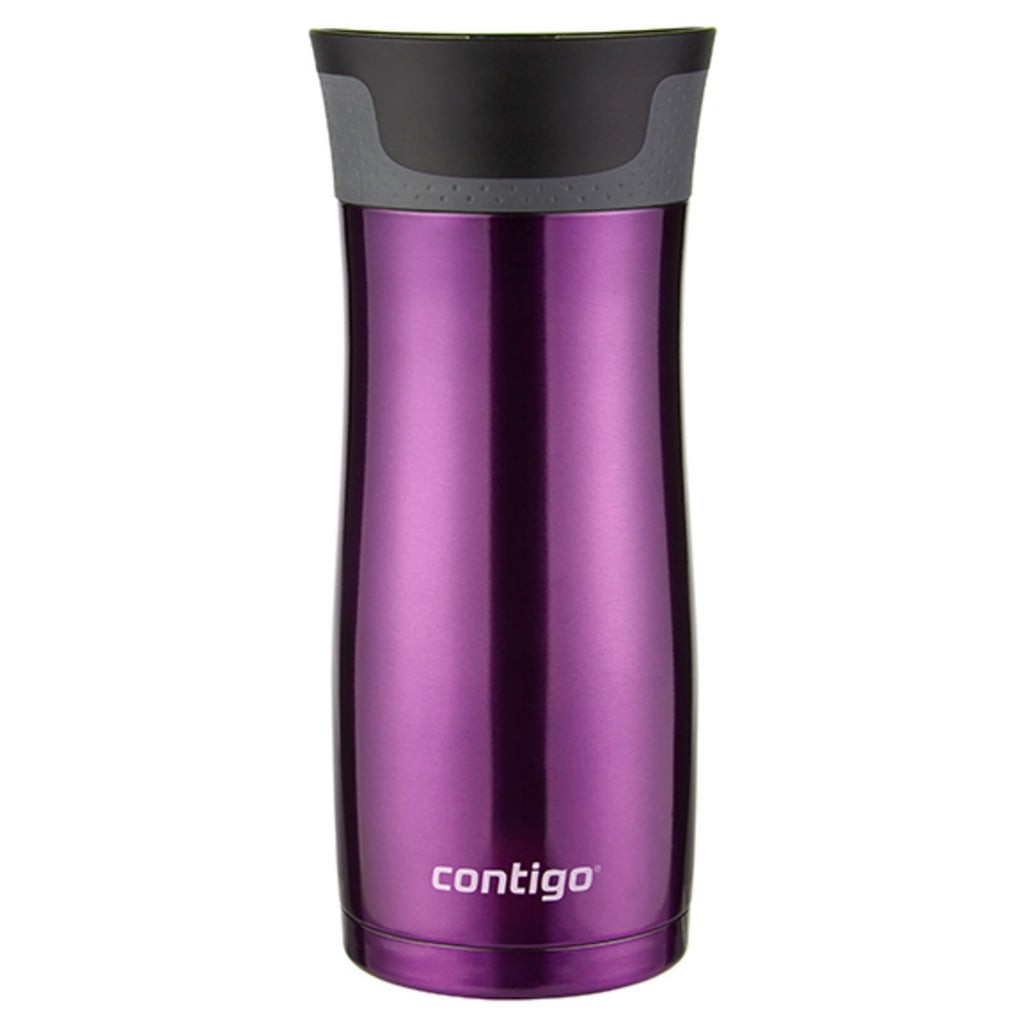 Contigo AUTOSEAL West Loop 2.0 Travel Mug, 16 oz., Stainless Steel with Black Button C098V
