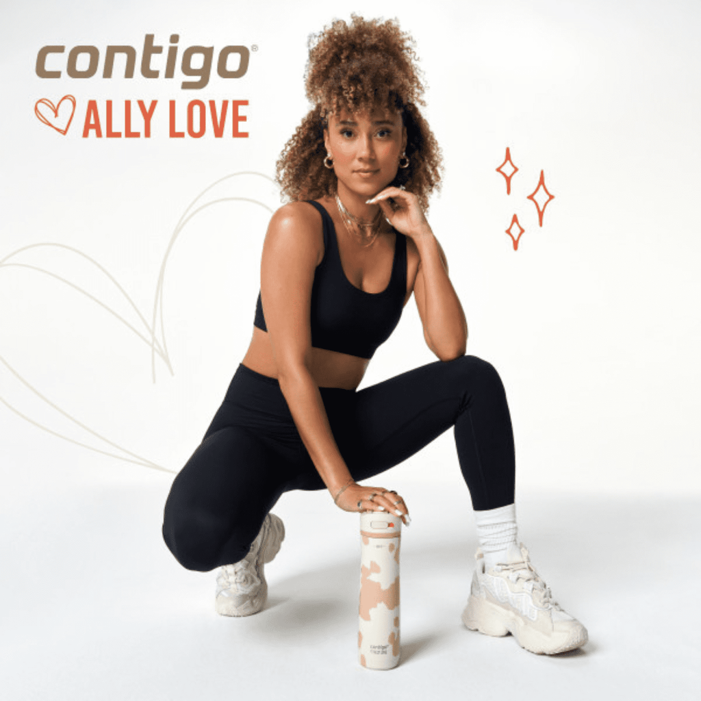Contigo x Ally Love Ashland Chill 2.0 Stainless Steel Water Bottle with Autospout Lid, 24 oz, Oatmilk C092K