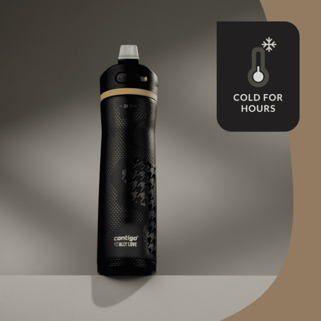 Contigo x Ally Love Ashland Chill 2.0 Stainless Steel Water Bottle with Autospout Lid, 24 oz, Oatmilk C092K
