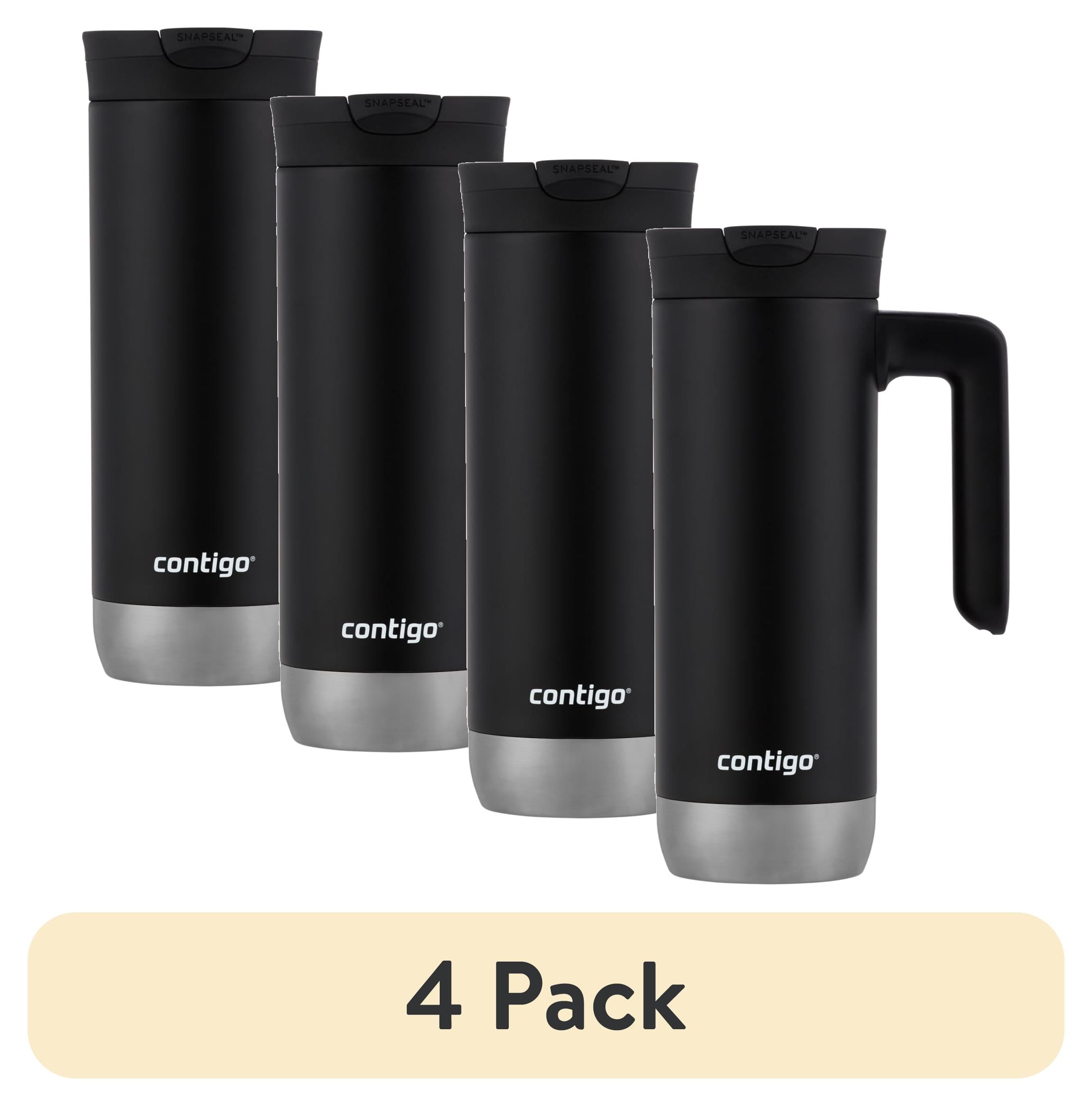 Contigo Huron 2.0 Stainless Steel Travel Mug with SNAPSEAL Lid and Handle in Black, 20 fl oz. C005N