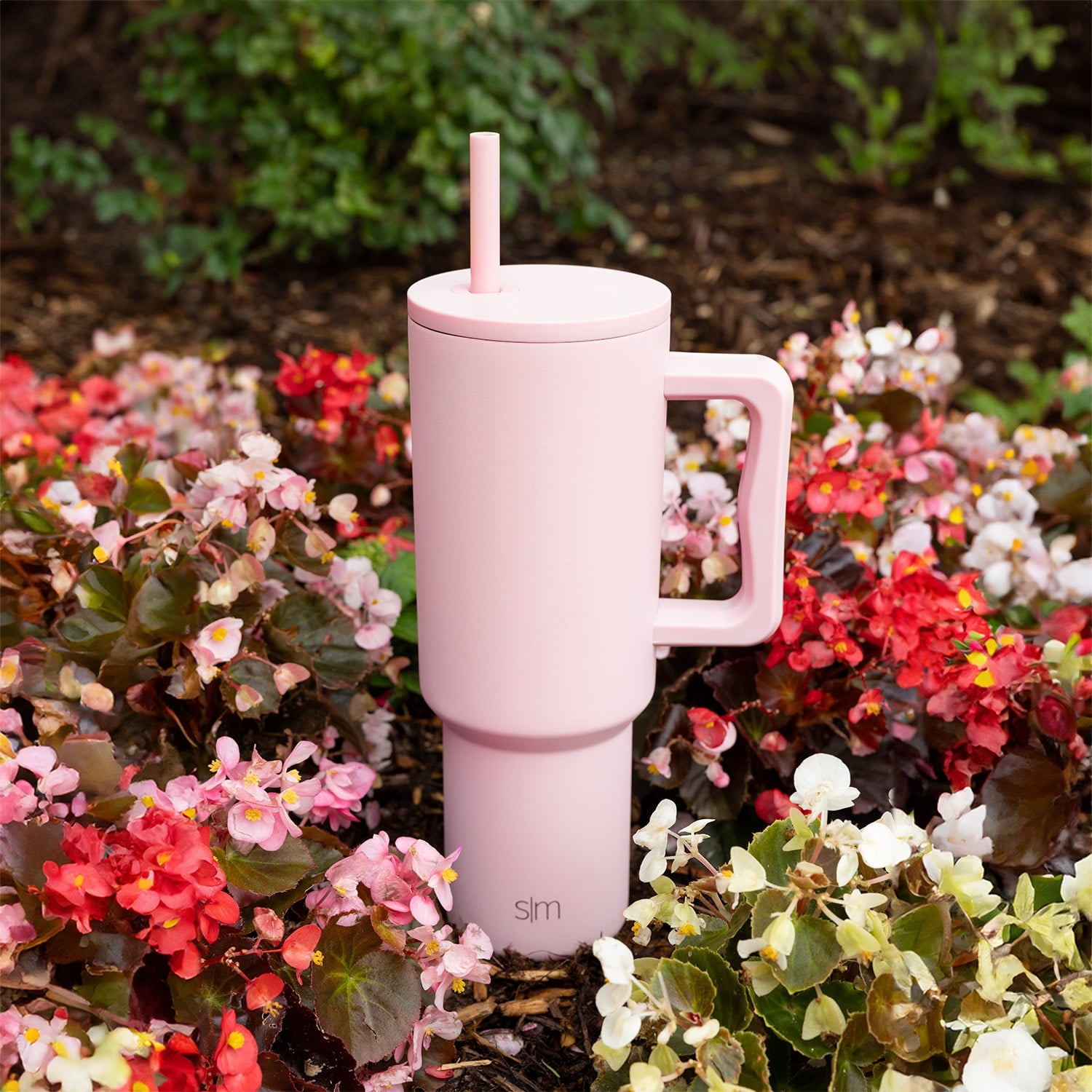 Simple Modern 40 fl oz Insulated Stainless Steel Trek Tumbler with Straw Lid | Blush C392Z