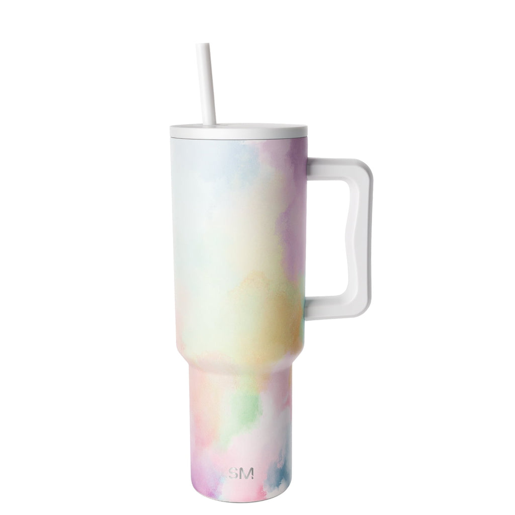 Simple Modern 40 fl oz Insulated Stainless Steel Trek Tumbler with Straw Lid | Blush C392Z