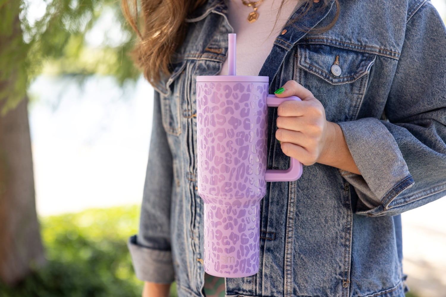 Simple Modern 40 fl oz Insulated Stainless Steel Trek Tumbler with Straw Lid | Blush C392Z