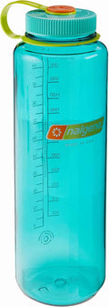 Nalgene Sustain Tritan BPA-Free Water Made with Material Derived from 50% Plastic Waste (using ISCC certified mass balance), 48 OZ, Wide Mouth, Cerulean C149B