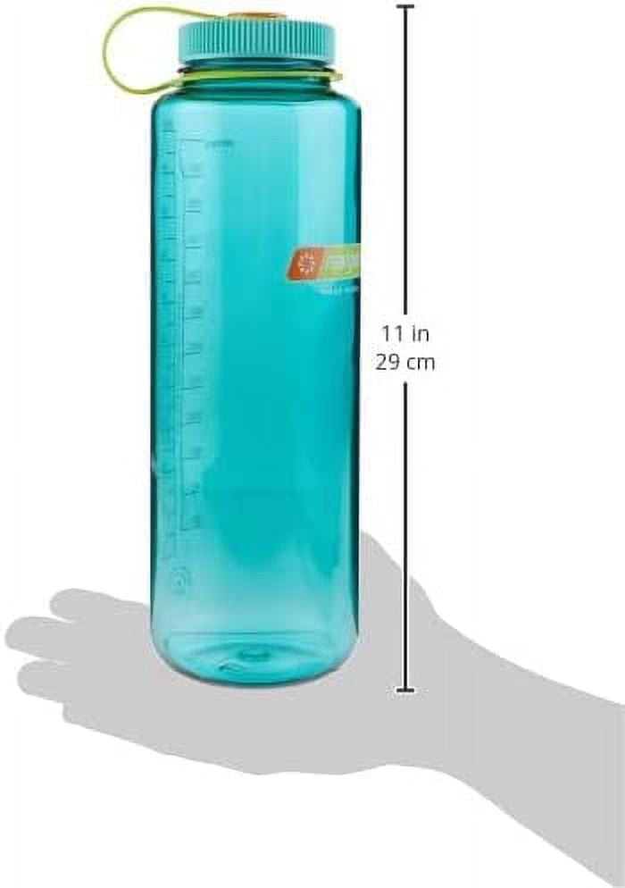 Nalgene Sustain Tritan BPA-Free Water Made with Material Derived from 50% Plastic Waste (using ISCC certified mass balance), 48 OZ, Wide Mouth, Cerulean C149B