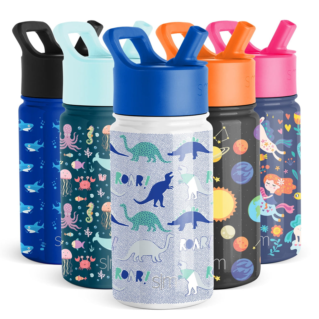 Simple Modern Summit Water Bottle Straw Lid Vacuum Insulated Stainless Steel Bottle | 14 fl oz C431D