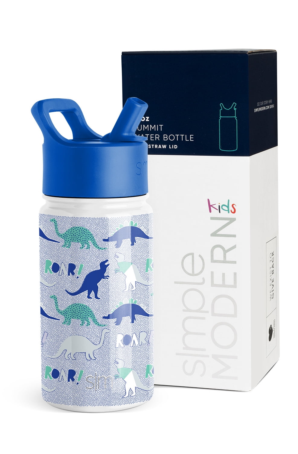 Simple Modern Summit Water Bottle Straw Lid Vacuum Insulated Stainless Steel Bottle | 14 fl oz C431D
